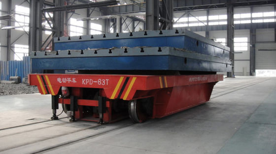 Carrinho de transferência de molde com capacidade de carga de 50 toneladas com orientação ferroviária de precisão e bateria industrial de alta capacidade para fabricação industrial pesada