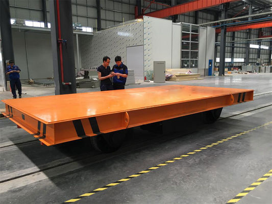 Carrinho de transferência de lata resistente a altas temperaturas com capacidade de carga de 20 a 150 toneladas e sistema guiado por trilho movido a bateria