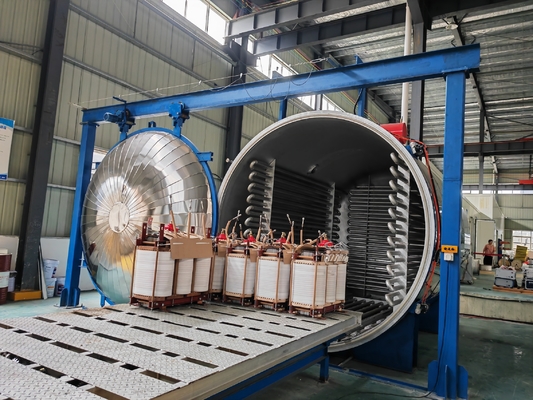Tanque de secagem a vácuo de forma redonda para transformador de energia