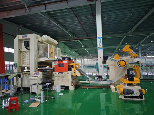 Máquina de prensagem mecânica de corte de círculo retangular 3 em 1 e alimentação automática da prensa